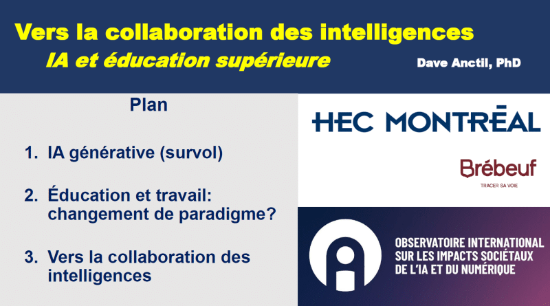 Page d'introduction de la présentation