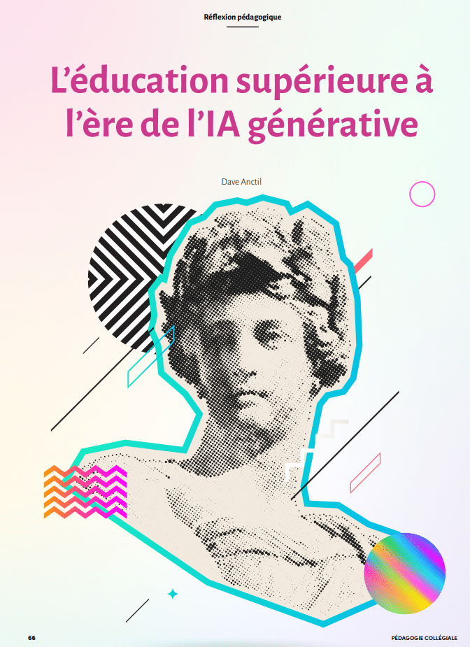 Page couverture du document « L'éducation supérieure à l'ère de l'IA générative »