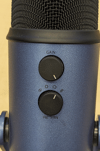 Les paramètres du microphone (pattern et gain)