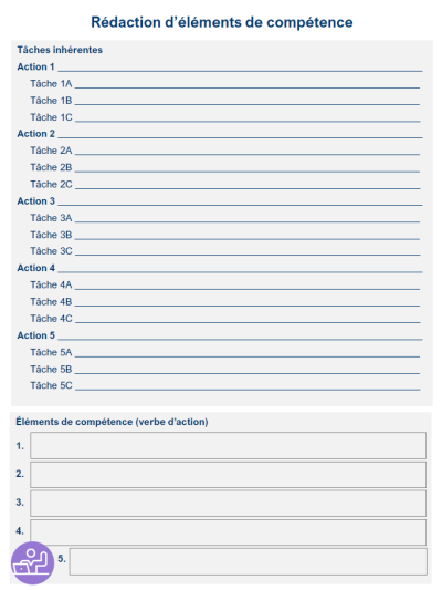 Fiche de rédaction des éléments de compétence
