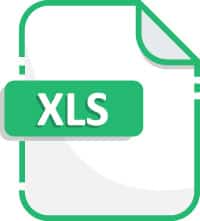 XLS icone de fichier Excel