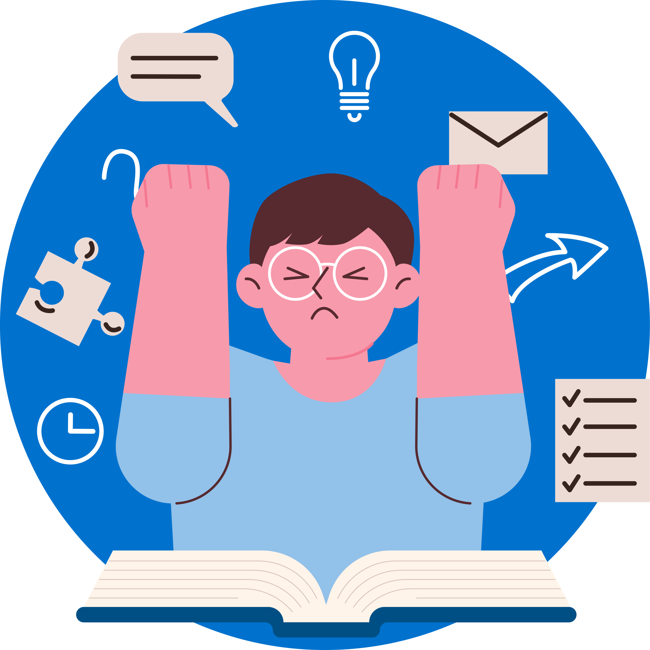 Une personne étudiante qui vit des distractions