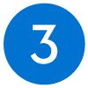 Chiffre 3 dans un cercle