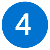 Chiffre 4 dans un cercle