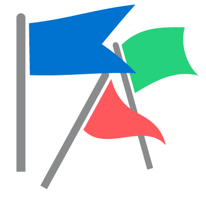 Icone représentant l'activité : drapeau fabuleux.