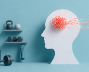 Image d'un cerveau qui se démèle dans un gym